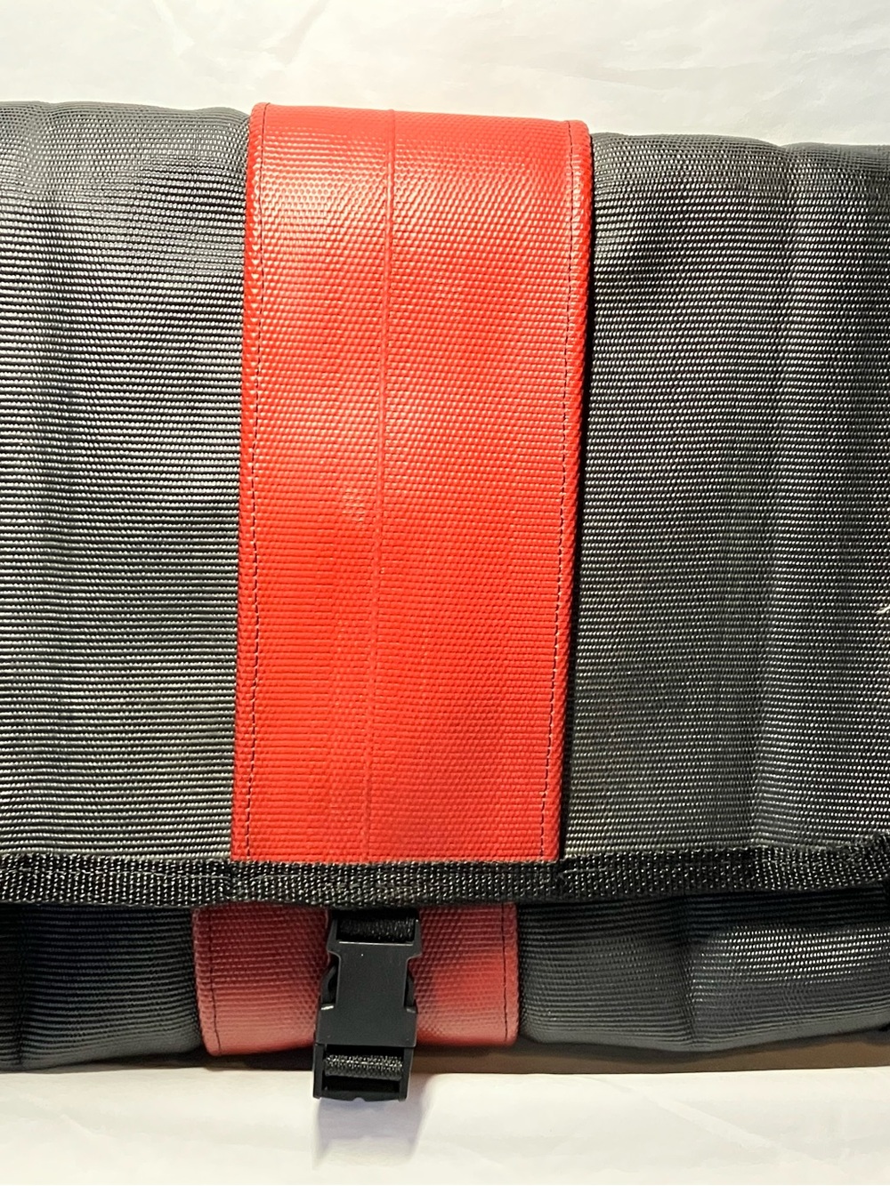 Out of the Ashes Upcycled Fire Hose Messenger Bag - Convertible Carry